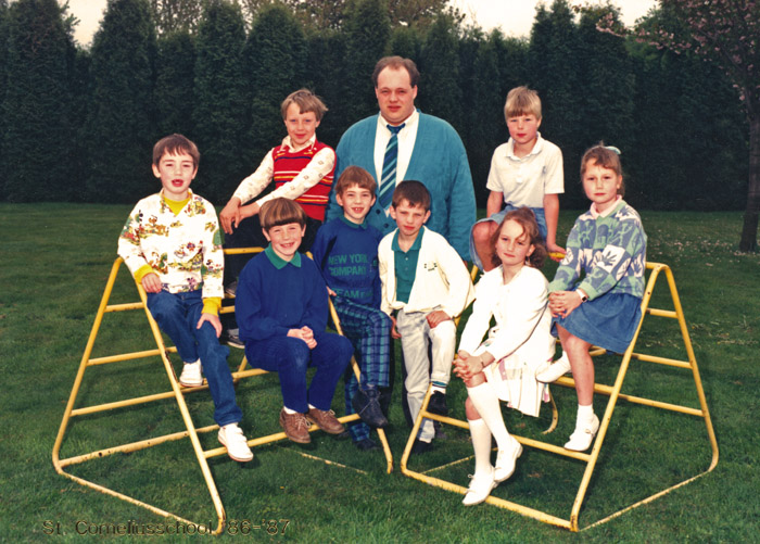 Klassefoto 1986-1987 groep 3 en 4