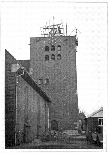 Herstelwerkzaamheden kerktoren van Dieteren