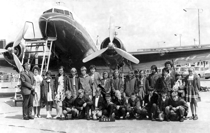 schoolreisje Schiphol ca 1964