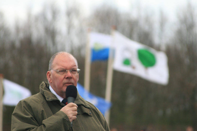 Een van de sprekers is burgemeester Schaftenaar