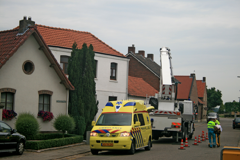 Ambulance en Brandweer in actie