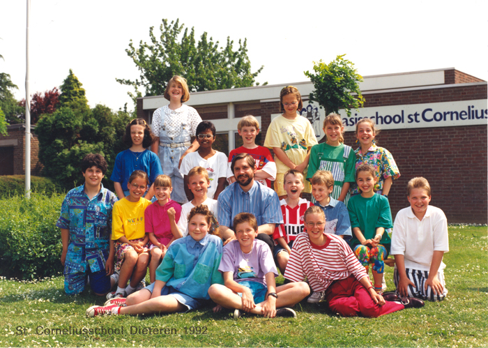 Klassefoto 1992 groep 7 en 8