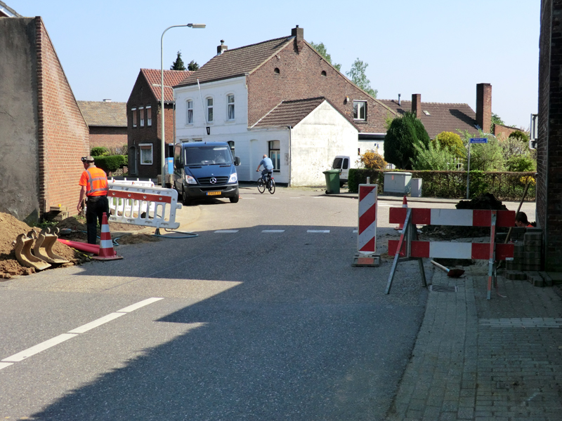 Werkzaamheden in de Kerkstraat